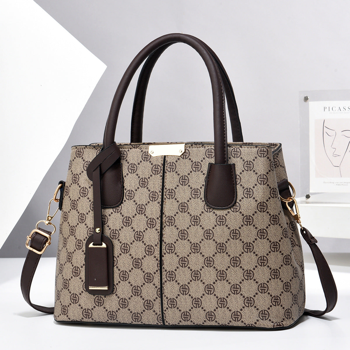PU Leather Shoulder Tote for Women