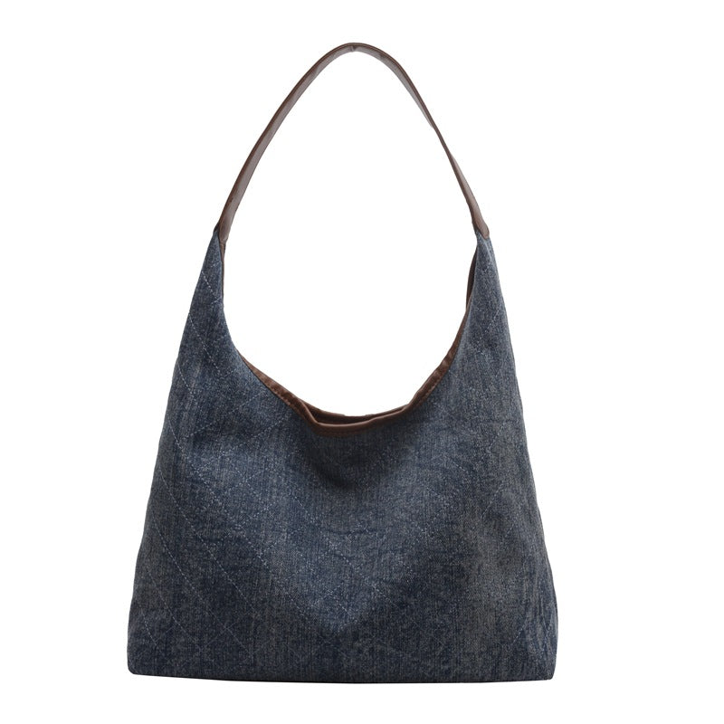 Denim Shoulder Tote Bag for Women