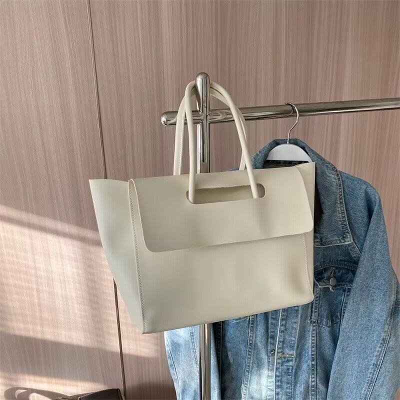 Retro Leather Tote Bag for Women