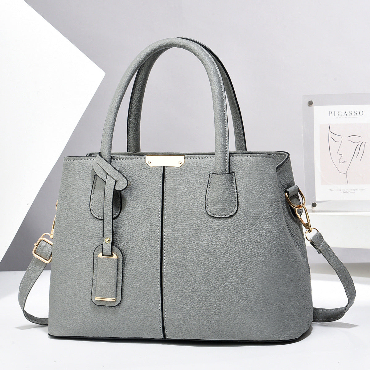 PU Leather Shoulder Tote for Women