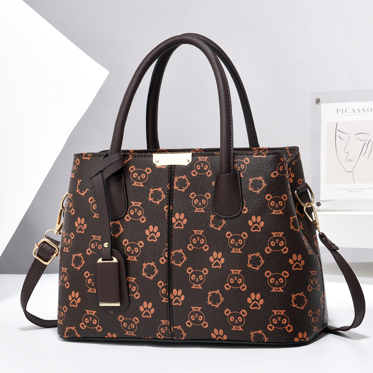 PU Leather Shoulder Tote for Women