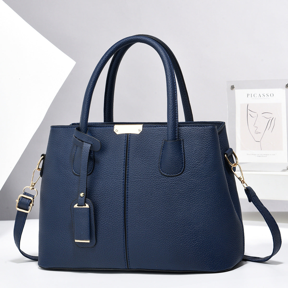 PU Leather Shoulder Tote for Women