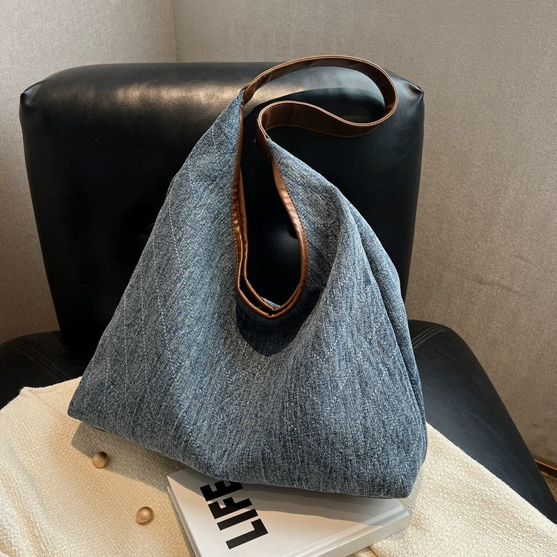Denim Shoulder Tote Bag for Women